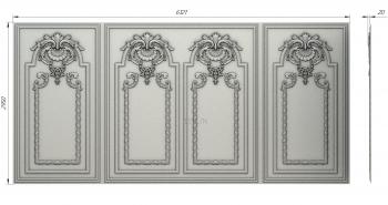 Vertical panel (PV_0465) 3D model for CNC machine